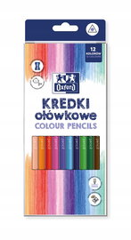 KREDKI OŁÓWKOWE OXFORD REGULAR 12 KOLORÓW