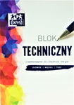 Blok techniczny A4 biały 10 kartek,250g, Oxford