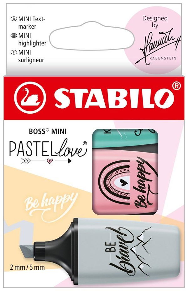 Zakreślacz Stabilo Boss Mini Pastel 3 , pastelowe