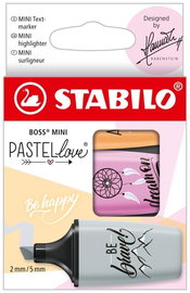 Zakreślacze Boss Mini Pastellove 2.0 3-kol. Stabilo