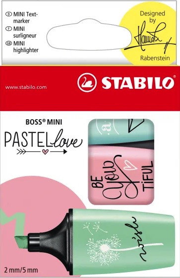 Zakreślacze Boss Mini by Snooze Etui (zielony, pomarańczowy, różowy)