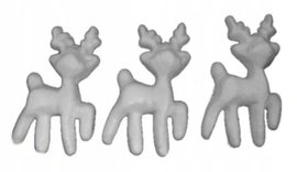 Renifery styropianowe do decoupage 6 sztuk