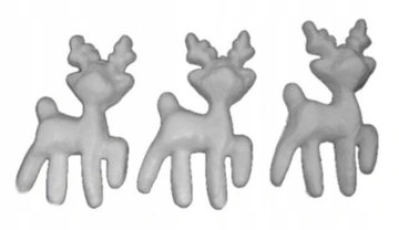 Renifery styropianowe do decoupage 6 sztuk