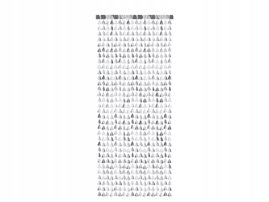 Kurtyna - Choinka, kolor: srebrny, 100x245 cm