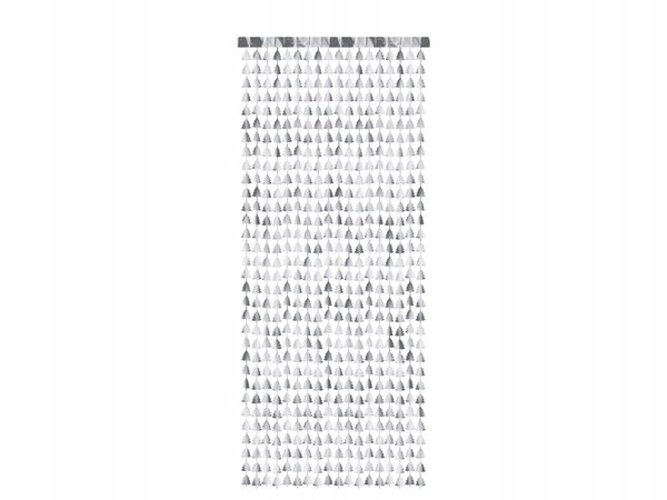 Kurtyna - Choinka, kolor: srebrny, 100x245 cm