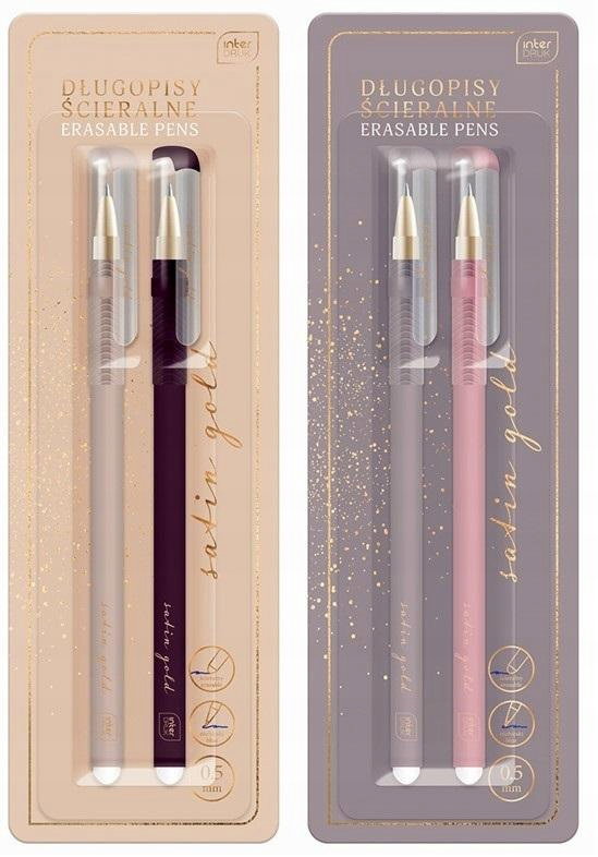 Interdruk Długopis ścieralny Satin Gold 2 szt.-blister
