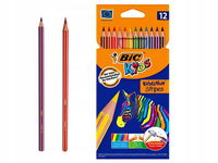 BIC KIDS EVOLUTION STRIPES KREDKI OŁÓWKOWE 12 KOL