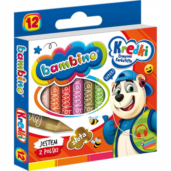 Kredki świecowe Bambino 12 szt.