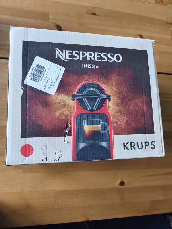 Ekspres kapsułkowy Krups XN100510 19 bar czerwony