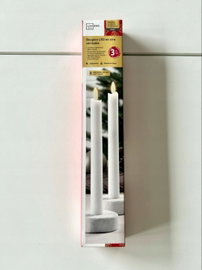Świeczki białe długie 25 cm świece dekoracyjne LED ZESTAW 2 szt. LIVARNO