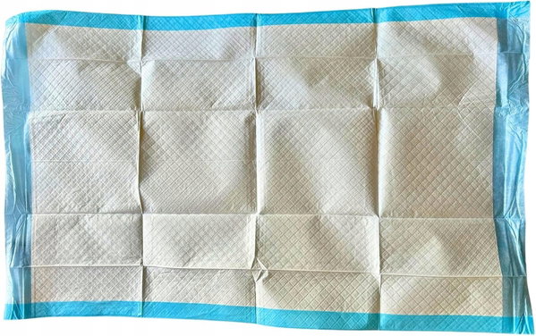 Podkłady higieniczne na łóżko chłonne trójwarstwowe 60 x 90 cm 30szt