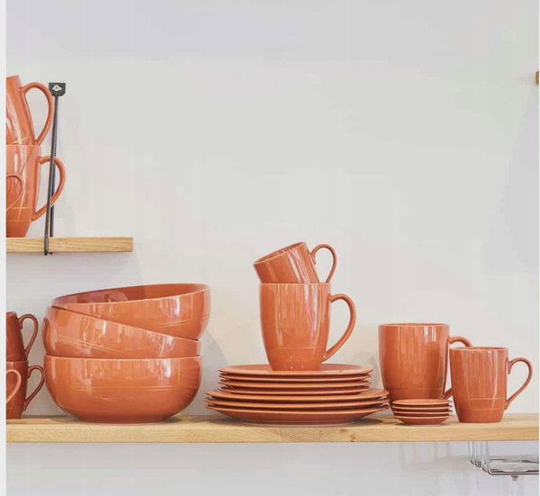 Bulionówki, miseczki 16 cm RIVERDALE kolor ceglasty komplet 4 szt.