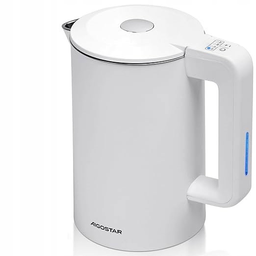Czajnik elektryczny Aigostar 2200W 1,7L Biały - Szybkie Gotowanie Pro