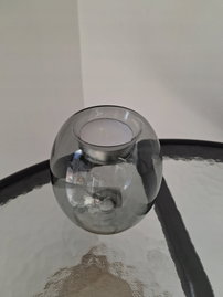 Świecznik szklany kula tealight przepalany Riverdale10cm holenderski design