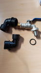 IBC adapter z mosiężną łabędzią szyją, kran S60 x 6