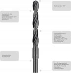 Kwb HSS wiertło do metalu z walcowym trzonkiem 12mm