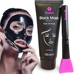 Oryginalna maska SOENA Black Mask + pędzel do maski, tubka XXL 100 m