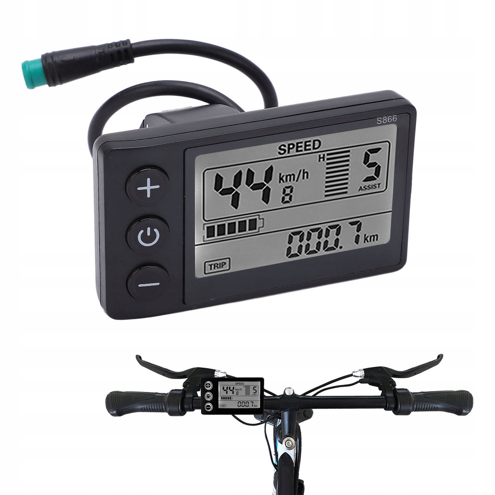 ROWER ELEKTRYCZNY S866 MIERNIK WYŚWIETLACZA LCD | Taniey.PL