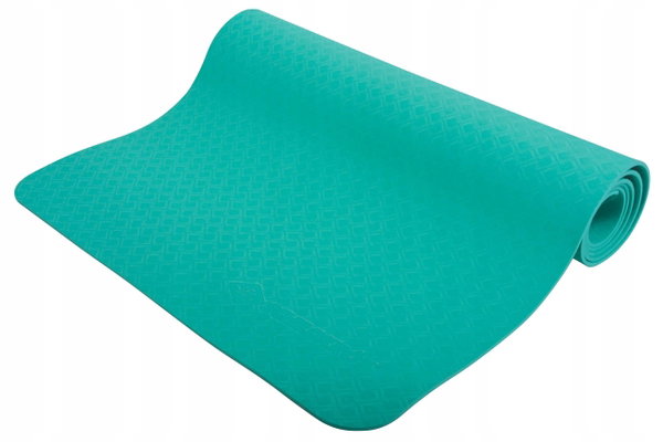Mata do ćwiczeń Schildkrot Fitness 180 cm x 61 cm odcienie niebieskiego