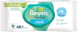 CHUSTECZKI PAMPERS HARMONIE AQUA 99% WODY 48 sztuk