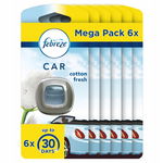 Zestaw odświeżaczy powietrza do samochodu Febreze Cotton Fresh 6 x 2 ml
