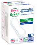Love & Green Hipoalergiczne Maxi Podpaski Nocne 12 sztuk