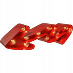 Lampa ścienna LED piorun strzałka 10 żarówek 38x12cm MARQUEE