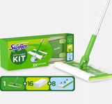 Zestaw Swiffer Wet & Dry mop płaski + 16 suchych ściereczek + 8 mokrych