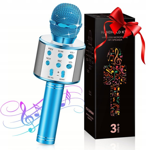 MIKROFON BEZPRZEWODOWY KARAOKE BLUETOOTH + GŁOŚNIK