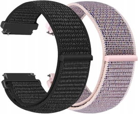 Nylonowy pasek 20 mm, kompatybilny z Samsung Galaxy Watch 6/5/4 40 mm 44 mm