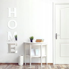 SOSPIRO 3D naklejka ścienna do domu napis HOME 23 cm x 23 cm