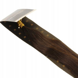 hair2heart 25 x Microring I dopinki z prawdziwych włosów, 40 cm