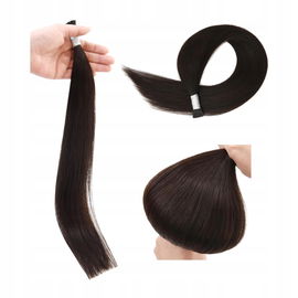I Tip Hair Extensions 40g Keratyna z prawdziwych włosów 40cm Ciemny brązowy