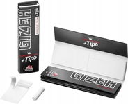 Bibułki do papierosów GIZEH Black King Size Slim + Tips 34 sztuki