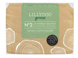 PIELUSZKI LILLYDOO GREEN 2 4-8 kg 37 szt