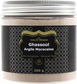 Maseczka z glinką ze skałą wulkaniczną z Gór Atłasowych Maroko