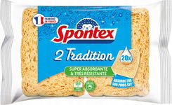 Spontex - Gąbka tradycyjna - Ultra chłonna i trwała 2 sztuki