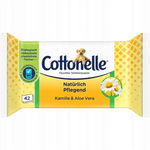 Cottonelle mokry papier toaletowy, rumianek i aloes 42 sztuki
