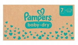 Pieluszki Pampers Baby-Dry Rozmiar 7 15+kg 132 szt. (4x33)