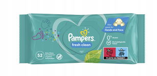 PAMPERS FRESH CLEAN CHUSTECZKI NAWILŻANE 52szt
