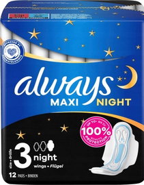Podpaski Always Maxi night 12 sztuk