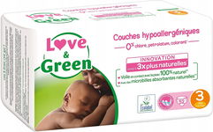 Pieluszki Love&Green Rozmiar 3 4-9 kg 52 szt.