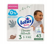 Pieluszki Lotus Baby Rozmiar 3 5-9 kg 43 szt.