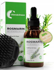 OLEJEK DO WŁOSÓW Z ROZMARYNU GLANZ&GRACE 30 ML + MASAŻER