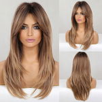 Peruka Ombre Syntetyczne Włosy z Ciemnymi Korzeniami HAIRCUBE