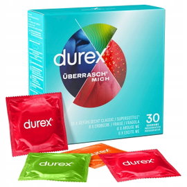 DUREX - 30 PREZERWATYW MIX 4 RÓŻNE ODMIANY