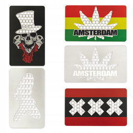 Hello Grinder Card Hello Metalowe, 15 Sztuk - Różne Grafiki