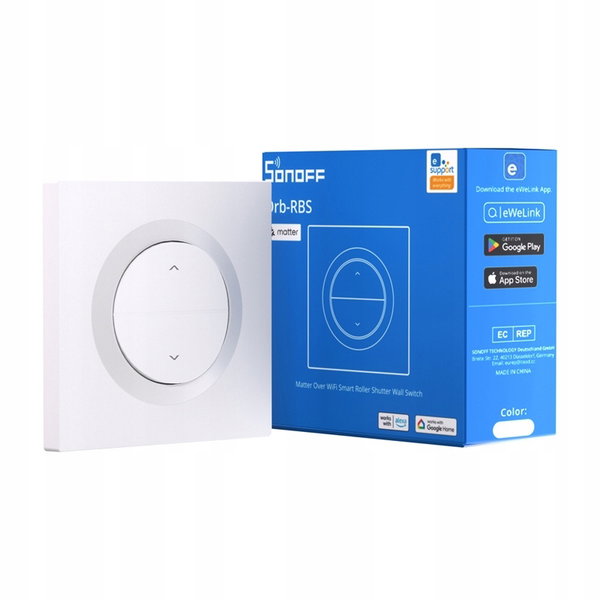 Sonoff MINI-RBS-E Orb-RBS Smart Przełącznik Ścienny Do Rolet WiFi Matter