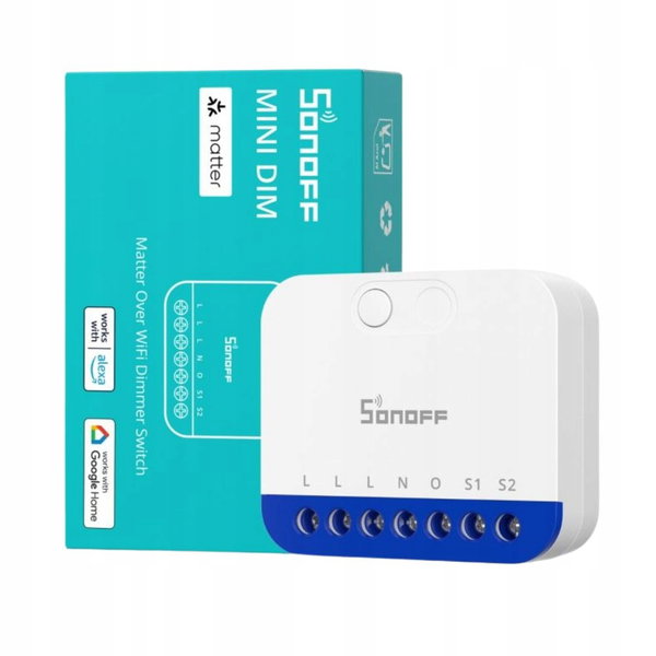 Sonoff MINI-DIM Matter over WiFi Dimmer Ściemniacza Monitoring Mocy eWeLink
