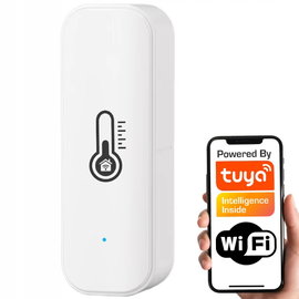 Czujnik Temperatury Wilgotności Biały 2x AAA WiFi TUYA Smart Life